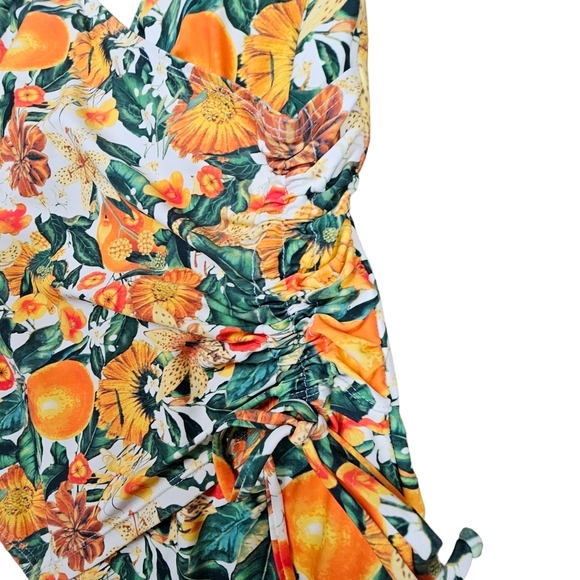 Nip Tuck Swim Joanne Citrus Blend Tummy Control Wrap One-Piece Swimsuit Size 4 - Picture 9 of 14